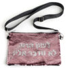 ⁦תיק צד עם פייטים מחליפי צבעים ורוד וכסף⁩ – תמונה ⁦3⁩